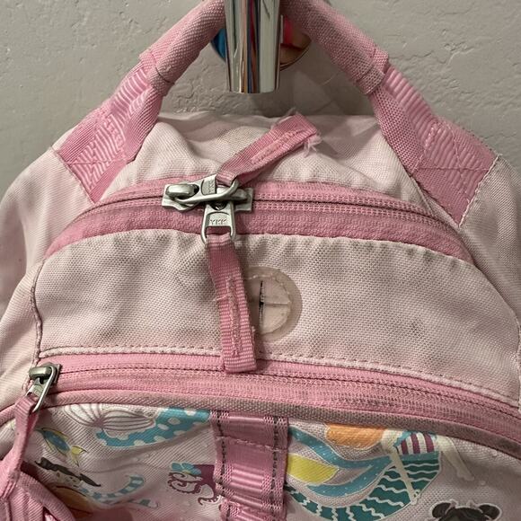 Pottery Barn Kids Pink Mermaids Mackenzie Large Backpack - Picture 4 of 10